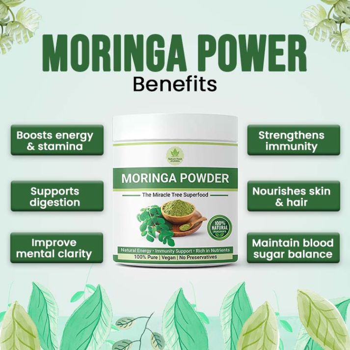 Moringa Powder– Pure Organic Wellness 200Gm