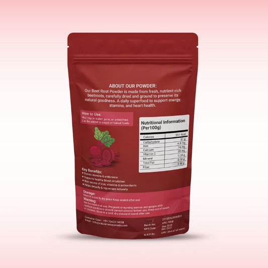 Beetroot Powder-Pure Organic Wellness 250gm
